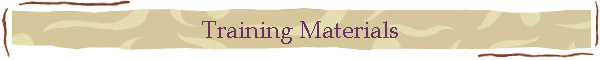 Training Materials